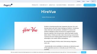 HireVue - PageUp Marketplace