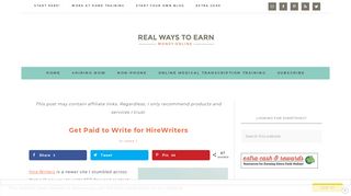 Get Paid to Write for HireWriters - Real Ways to Earn