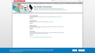 My Inside Connection - Eastman Chemical Company