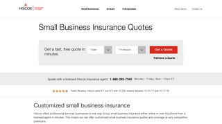 Small Business Insurance Quotes - Hiscox