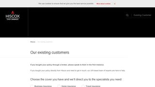 Hiscox Insurance Existing Customers | Hiscox UK