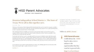 HISD: Parent Advocates