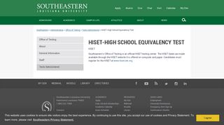 HISET-High School Equivalency Test