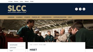 HiSET | Testing - South Louisiana Community College