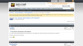 How Would i Add Histats to MY Website? - Zen Cart