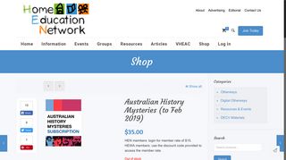 Australian History Mysteries (to Feb 2019) | Home Education Network