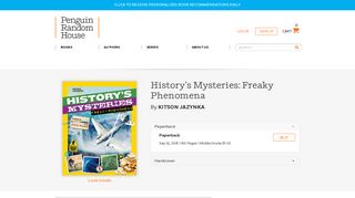History's Mysteries: Freaky Phenomena by Kitson Jazynka ...