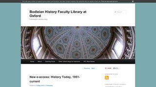 New e-access: History Today, 1951-current | Bodleian History Faculty ...