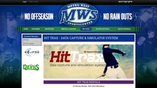 Hit Trax - Data Capture & Simulator System - MW Sportscenter