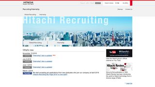 Recruiting/Internship: Hitachi