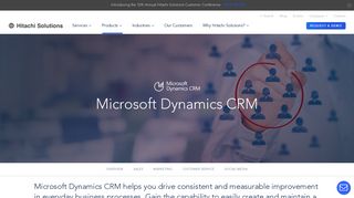 Microsoft Dynamics CRM | Hitachi Solutions