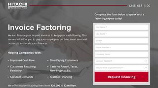 Invoice Factoring - Hitachi Business Finance