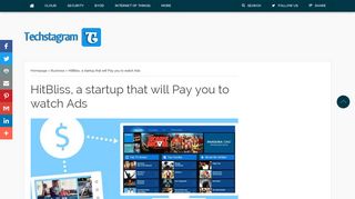 HitBliss, a startup that will pay you to watch Ads - Techstagram