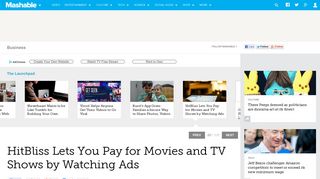 HitBliss Lets You Pay for Movies and TV Shows by Watching Ads