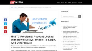 HitBTC Problems: Account Locked, Withdrawal Delays, Unable To ...