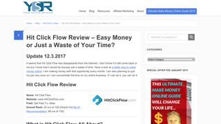 Hit Click Flow Review – Easy Money or Just a Waste of Your Time ...