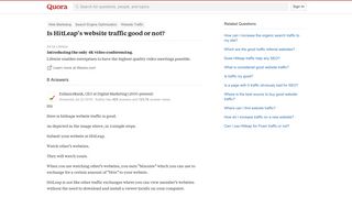 Is HitLeap's website traffic good or not? - Quora