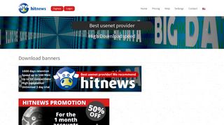 Download banners - Hitnews - Usenet Services