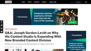 Q&A: Joseph Gordon-Levitt on Why His Content Studio Is Expanding ...