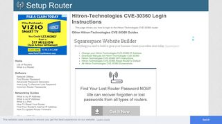 How to Login to the Hitron-Technologies CVE-30360 - SetupRouter