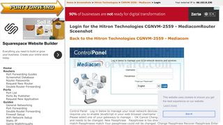 Hitron Technologies CGNVM-2559 - Mediacom Login Router ...