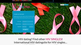 HIV dating: International HIV datingsite for positive singles!