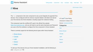 Hive - Home Assistant