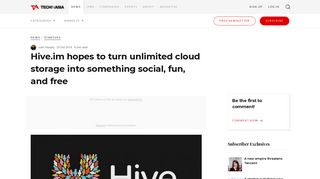 Hive.im makes unlimited cloud storage social, fun, and free