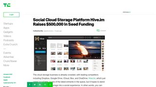 Social Cloud Storage Platform Hive.im Raises $500,000 In Seed ...