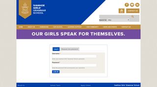User account | Ivanhoe Girls' Grammar School
