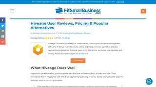 Hiveage User Reviews, Pricing & Popular Alternatives
