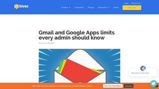 Gmail and Google Apps limits every admin should know | Hiver Blog