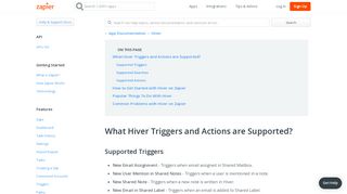 Hiver - Integration Help & Support | Zapier