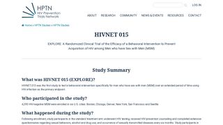 hivnet 015 - The HIV Prevention Trials Network | Prevention Now