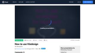 How to use HJedesign by McKenley Howard on Prezi