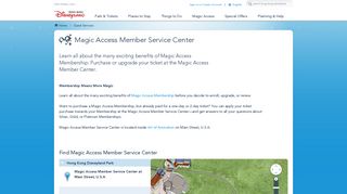 Magic Access Center | Hong Kong Disneyland Resort