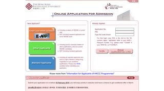 HKCC Online Application For Admission - PolyU