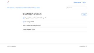 SSO login problem – HKCT IT Helpdesk