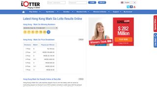 Hong Kong Mark 6 Lottery | Mark Six Results | theLotter