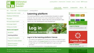 Learning platform Kristianstad University | HKR.se