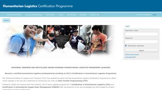 Humanitarian Logistics Certification Programme