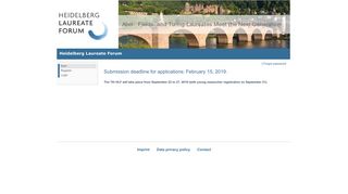 Heidelberg Laureate Forum - Start - Start