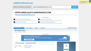 apps.hindujaleylandfinance.com at WI. HLF | Payroll | Log in