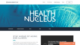 Health Nucleus – Human Longevity, Inc.