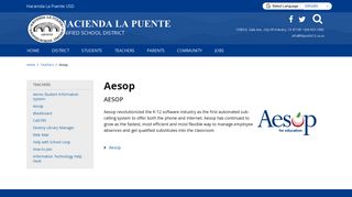 Aesop - Hacienda La Puente Unified School District