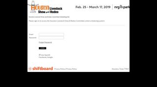 Welcome to HLSR Committee Scheduling Shiftboard Login Page
