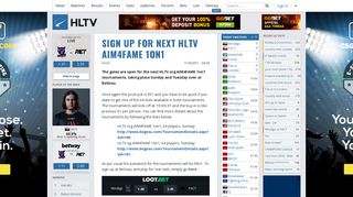 Sign up for next HLTV AIM4FAME 1on1 | HLTV.org