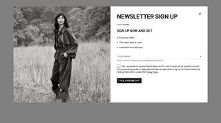Newsletter Sign up | H&M IS