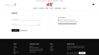 Sign in | H&M Kuwait