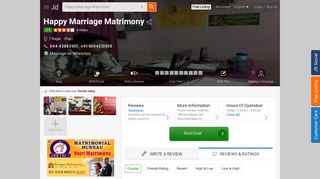 Happy Marriage Matrimony, T Nagar - Matrimonial Bureaus For ...